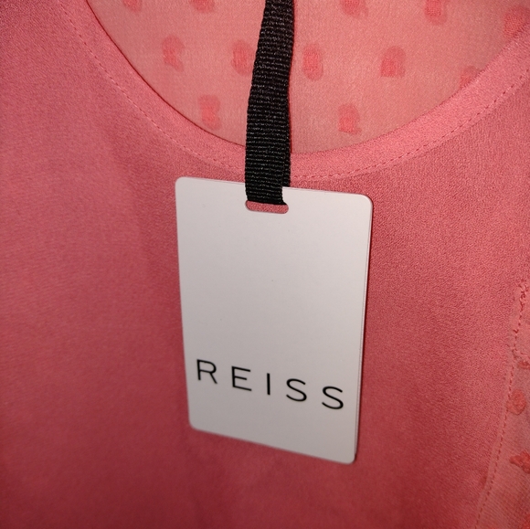 Reiss pink sleeveless blouse size 10 - NWT - Picture 2 of 6